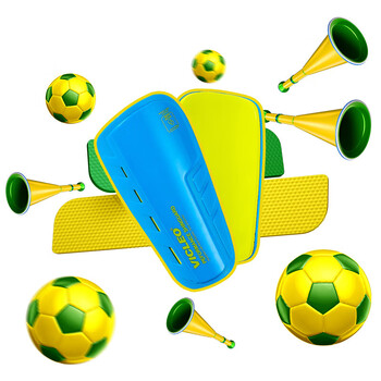 维克利奥VICLEO儿童青少年足球护腿板护踝护具插片式一对装V820216蓝色M 维克利奥VICLEO儿童青少年足球护腿板护踝护具插片式一对装V820216蓝色M