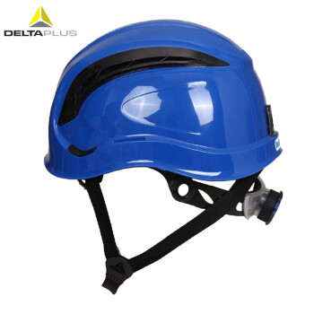 代尔塔（DELTAPLUS）运动透气型ABS头盔骑行防砸防撞减震安全帽户外登山骑行用（含下颚带） 【蓝色】102202