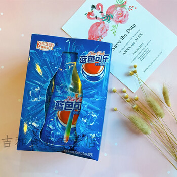 棒棒糖10g支圣诞节许愿瓶创意儿童零食糖果蓝色可乐30支1盒日期新鲜