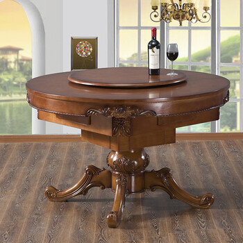 麻将机全自动餐桌两用电动家机麻将桌一体多功能静音 华夏豪庭深圆桌