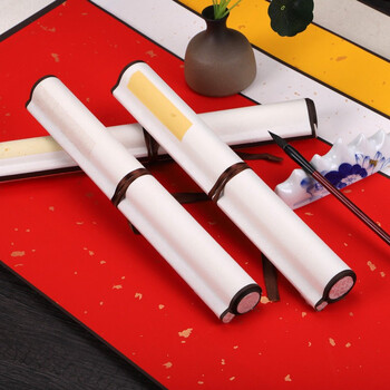 一海堂文化 宣纸卷轴挂轴 文房四宝 高温全绫精装裱宣纸书法作品纸空白纸国画宣纸仿古 四尺对开横轴 一海堂文化 宣纸卷轴挂轴 文房四宝 高温全绫精装裱宣纸书法作品纸空白纸国画宣纸仿古 四尺对开横轴