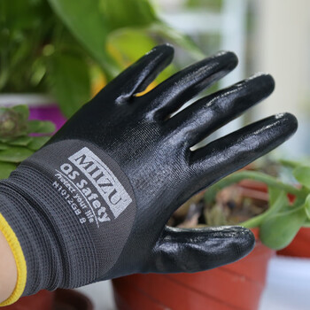 园艺手套防水防刺防扎养花种花园林种植好用防滑耐脏 3/4浸胶防水手套