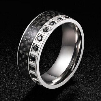 婚主义男士戒指ins潮小众设计单身指环男霸气黑曜石首饰黑锆石款美7号