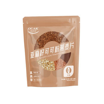 欧扎克晚餐代餐亚麻籽可可粉燕麦片 三合一营养早餐 350g