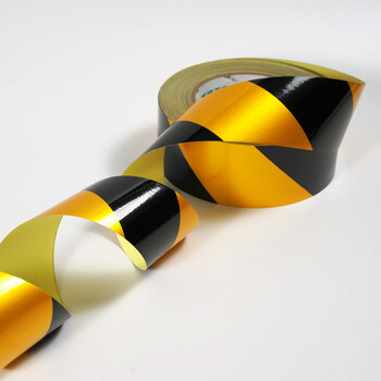 天章办公(TANGO)PET反光警示胶带黑黄斜纹50mm*45米*1卷工厂仓库操作间地标线地面安全定位胶带标识警示贴 天章办公(TANGO)PET反光警示胶带黑黄斜纹50mm*45米*1卷工厂仓库操作间地标线地面安全定位胶带标识警示贴