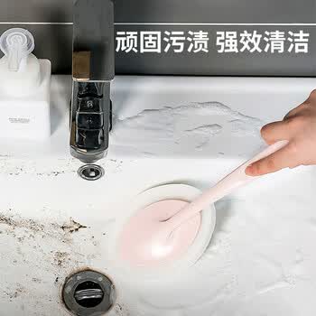 LYNN长柄百洁布清洁刷子 浴缸刷瓷砖刷墙刷台面刷不伤釉面地板刷1只装