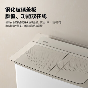 康佳半自动双桶双缸12公斤 洗衣机家用大容量脱水甩干机钢化玻璃盖板 家电补贴XPB120-339S