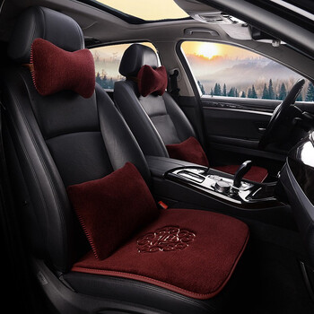 冬季超薄纯羊毛汽车坐垫短羊绒座垫雅阁凌派冠道缤智crvxrvurv三件套
