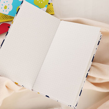 国誉(KOKUYO)轻薄野账本SOUSOU设计师联名旅行记事手账本笔记本子 4mm方格40张 日向取暖 WSG-NB1XY4-7