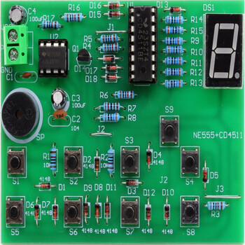 优品沃目电子DIY制作套件新手实训入门焊接练习电路板教学组装电路元器件 15件组合+电池盒 优品沃目电子DIY制作套件新手实训入门焊接练习电路板教学组装电路元器件 15件组合+电池盒