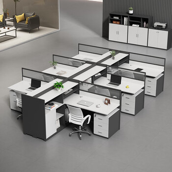 薇泰职员屏风工位电脑桌办公室卡座员工桌子简约现代办公桌椅组合 薇泰职员屏风工位电脑桌办公室卡座员工桌子简约现代办公桌椅组合