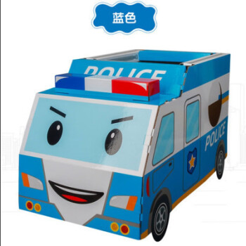 儿童可穿戴机器人纸箱玩具恐龙动物纸壳纸盒纸板箱幼儿园手工diy 警车