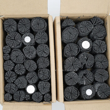 取暖炭户外室内火锅原木炭果木菊花碳钢炭烧烤 菊花炭5斤 2块高温助燃