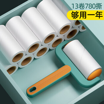 初舍（CHUSHE）粘毛器10cm13卷780撕强力粘毛神器除黏毛衣服宠物猫狗地毯除毛器