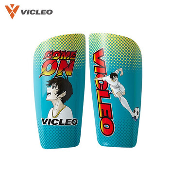 维克利奥VICLEO 足球护腿板儿童卡通护小腿板护具一对装V820217湖蓝S码