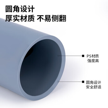 得力（deli）加厚圆形桌面笔筒 办公桌面整理化妆品收纳盒 德国创意设计 办公用品 琉璃蓝NS023