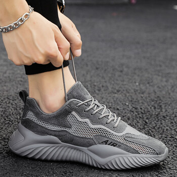 热风(hotwind)男鞋2023新款夏季透气薄款网面网鞋休闲百搭男士跑步