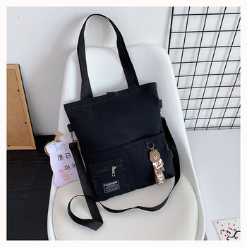 誉禾学生手提补习包儿童补习袋单双肩斜挎书包男女帆布大容量收纳书袋手拎补课包 6165黑色 誉禾学生手提补习包儿童补习袋单双肩斜挎书包男女帆布大容量收纳书袋手拎补课包 6165黑色