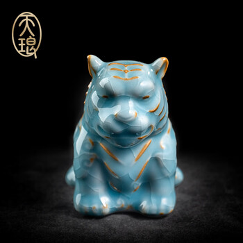 中国　哥窯　青磁　金絲鉄線　氷裂文瓶　M　R6259 中国 哥窯 青磁 金絲鉄線 氷裂文瓶 M R6259