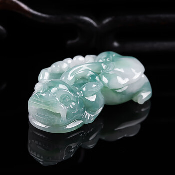 翡翠冰种飘花貔貅价格报价行情- 京东