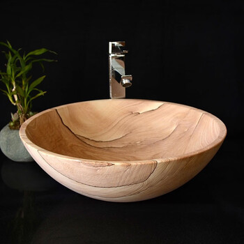 新石器石代s42复古石头台上盆圆形中式洗手盆仿古阳台卫生间艺术盆