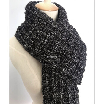 自织编织围巾diy材料包苏绒毛线代织成品冬季男朋友围脖 十字花成品