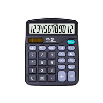 得力(deli) 837ES 办公/财务 双电源12位大屏幕桌面计算器(黑)(台) 得力(deli) 837ES 办公/财务 双电源12位大屏幕桌面计算器(黑)(台)