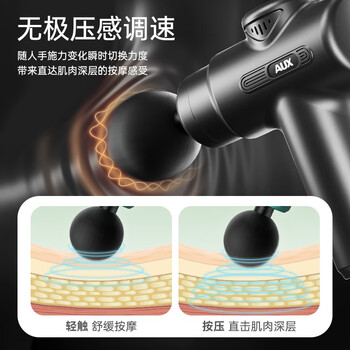 奥克斯（AUX）筋膜枪按摩器肌肉颈膜枪按摩筋膜颈椎小腿腰部按摩仪迷你便携式健身肌肉放松送父母亲节礼物男女生