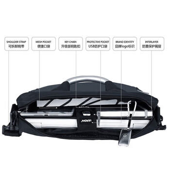 乐上（LEXON）手提电脑包13.3英寸笔记本单肩包斜挎商务公文包休闲电脑背包