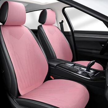 汽车坐垫四季通用夏季透气针织马鞍垫小蛮腰飞织坐垫半包轻奢 气质