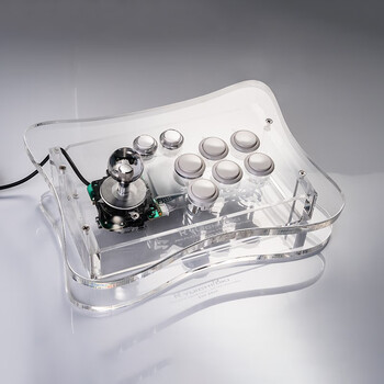 矢向青木摇杆街机拳皇街霸格斗比赛版三和新版透明球白色按键