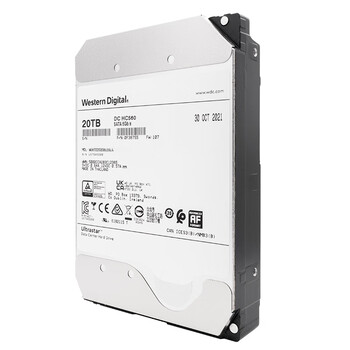 西部数据（WD）20TB企业级氦气机械硬盘HC560 SATA 7200转512MB CMR垂直 服务器硬盘 3.5英寸WUH722020BLE6L4