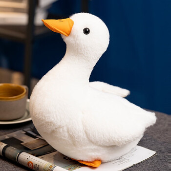 迪士尼(disney)仿真柯尔鸭玩偶公仔动物白色大鹅毛绒玩具睡觉抱枕女生