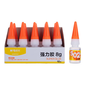 晨光（M&G）502强力胶快干无色胶水粘力持久8g/支AWG97027 1瓶