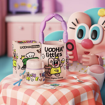 UOOHA欢乐时光焖烧罐 焖烧杯316L不锈钢 小宝宝儿童成人保温桶饭盒焖粥