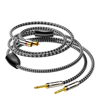 臻威（ZHENWEI）双6.5转双莲花音频线 大二芯6.35mm公转2RCA红白公头功放调音台转音响插头转换线-2M