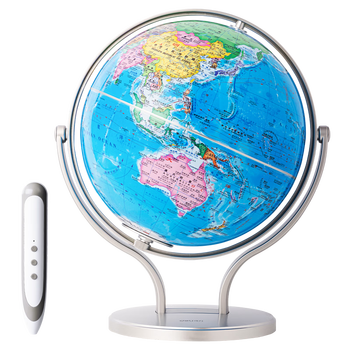 得力25cm万向点读AR地球仪办公摆件智能早教初高中学习用品新年圣诞节礼物生日礼品7-14岁男女孩玩具