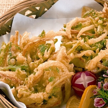 丽日渔舫 天妇罗蔬菜饼 350g(10枚)*12袋 直径约7cm,厚1cm 北京餐饮