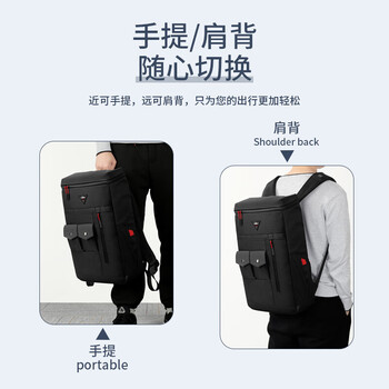 BUBM 电竞键盘包108键樱桃机械键盘罗技雷蛇头戴式耳机包赛睿鼠标外设周边电脑双肩包 BM011D6003 黑色