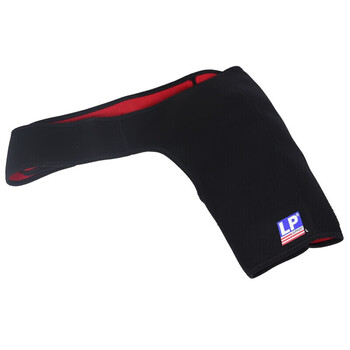 LP738加强防护专业运动护肩可调节肩膀关节护套稳固辅助支撑护具 L