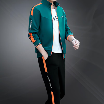 欧洲站高端潮牌男士运动套装春秋时尚休闲卫衣轻奢品牌高档运动服