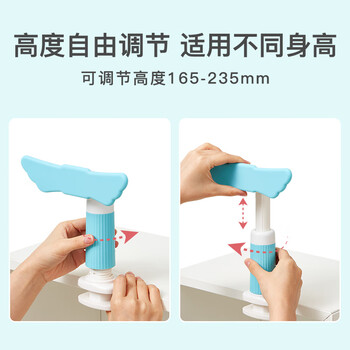 齐心(Comix)坐姿矫正器儿童小学生纠正坐姿架免安装桌面写字架  A1118粉红