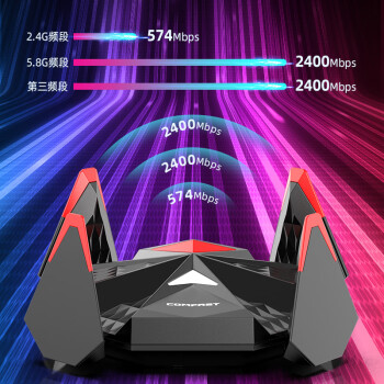 COMFAST CF-977AX免驱动无线网卡WiFi6 USB千兆高速双频5G大功率外置台式机电脑WiFi接收器 凤舞AX5400