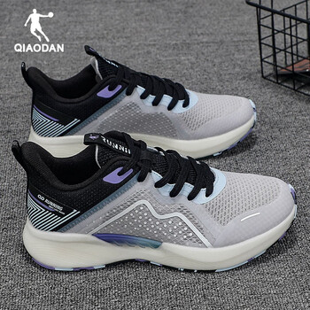 乔丹男鞋晶-泡棉科技跑步鞋减震耐磨软底跑鞋夏季透气网面运 云雾灰