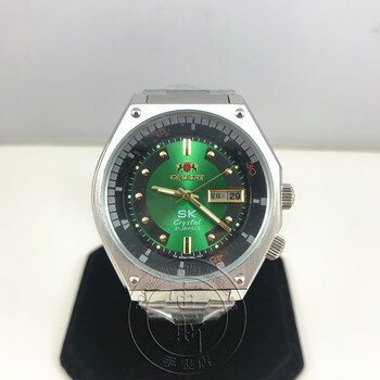 东方双狮orient日本老牌双狮空霸手表男全自动机械表精钢男士运动款