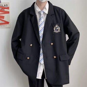 tzvh  dk西装外套男西服套装男女休闲dk制服秋季jk小西装痞帅韩版宽松