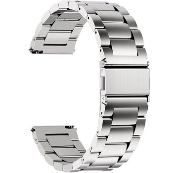 适用didoe55spro智能手表替换腕带度e55s不锈钢金属手表带银色