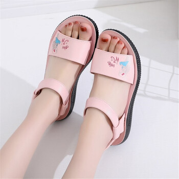 学生小女孩子凉鞋7软底8中大童9女童运动凉鞋夏季平底10-16岁41大码