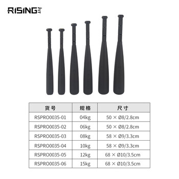 锐思专业版伊朗棒铃 4kg单只 环形力量训练器械 综合力量训练健身器材