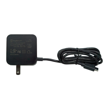 RASPBERRY PI 树莓派5 Raspberry Pi 27W USB-C电源适配器 充电器 Type-C接口 5.1V-15V 多电压 PD快充